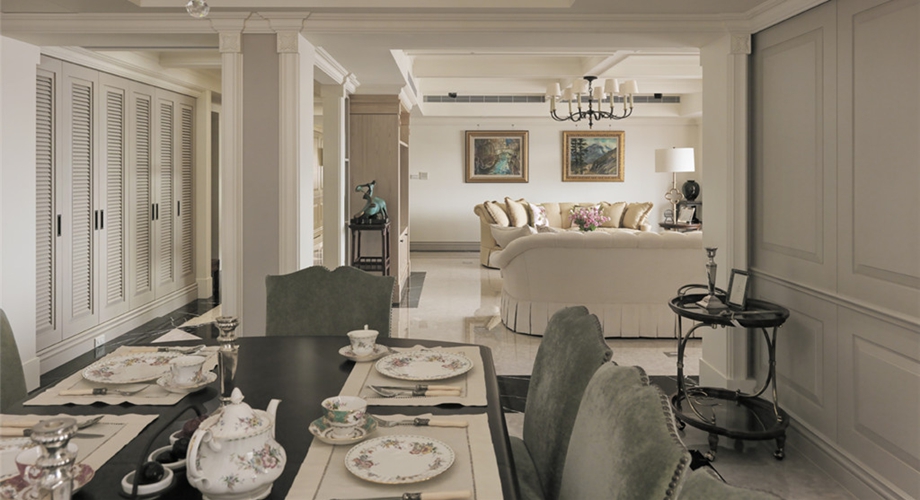 石家莊裝修案例同祥城 美式風格 178平