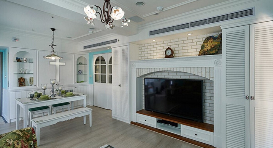 石家莊裝修案例潤江煦園 田園風格 116平