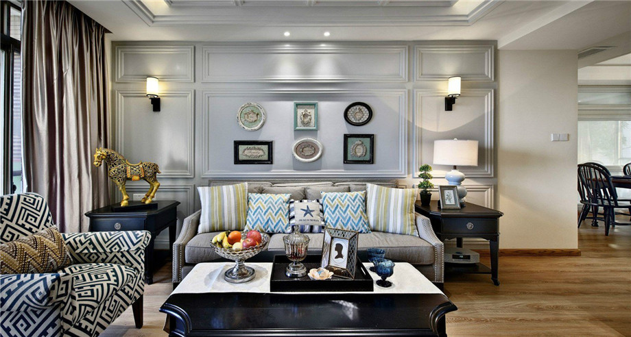 石家莊裝修案例榮盛御府 美式鄉村風格 165平